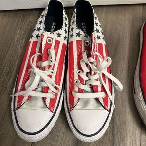 Converse Chuck Taylor American flag low tops
